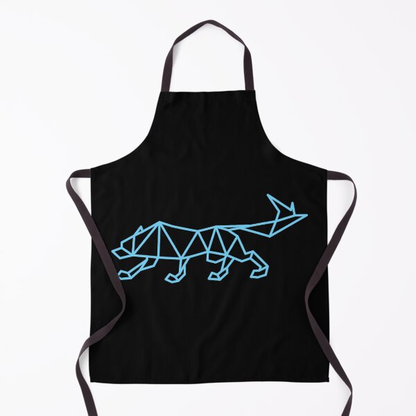 Artikelvorschau, GEOMETRISCHER BLAUER WOLF, DER SICH ANSCHREIBT entworfen und verkauft von the Zarock Shop.