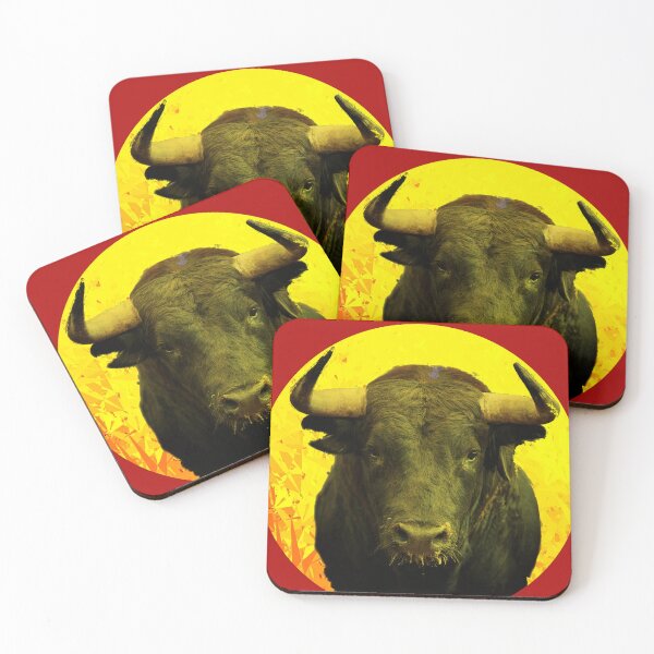 Item preview, Yellow Toro - design for bullfighting fan designed and sold by Fanaticos.