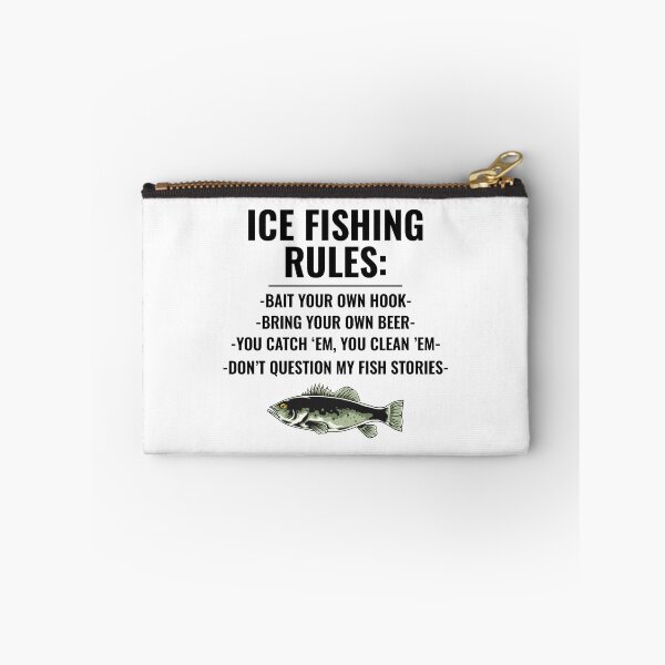 Item preview, Ice Fishing Rules Winter Camping Fish Fisherman designed and sold by CuteDesigns1.