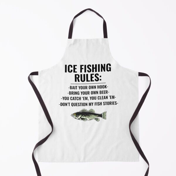 Item preview, Ice Fishing Rules Winter Camping Fish Fisherman designed and sold by CuteDesigns1.