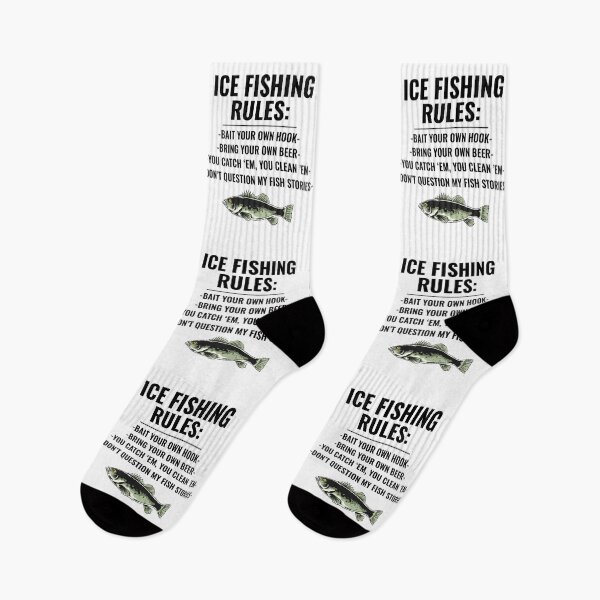 Item preview, Ice Fishing Rules Winter Camping Fish Fisherman designed and sold by CuteDesigns1.