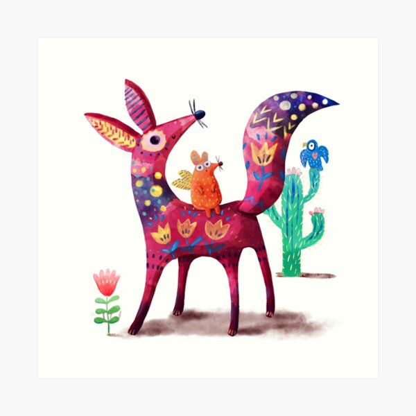 Desert Fox Art Print