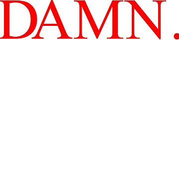 Aperçu de l'œuvre Kendrick Lamar DAMN. rouge de Nick Burrill