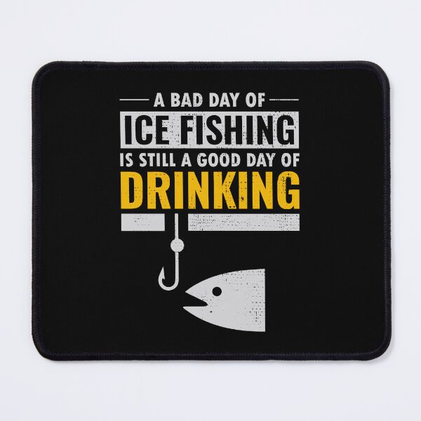 Item preview, Ice Fishing Beer Drinking Winter Camping Fish designed and sold by CuteDesigns1.