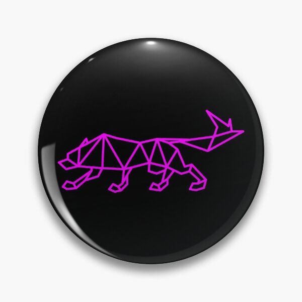 Artikelvorschau, GEOMETRISCHER ROSA WOLF, DER SICH IST entworfen und verkauft von the Zarock Shop.