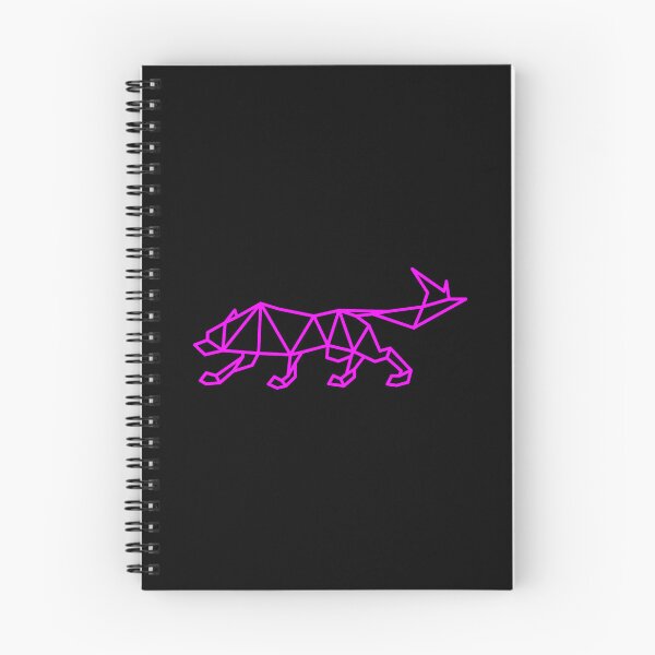 Item preview, GEOMETRIC PINK WOLF STALKING designed and sold by the Zarock Shop.