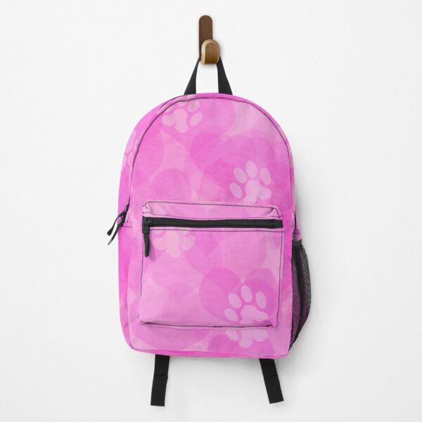 Item preview, pink heart pattern with dog and cat paw print designed and sold by Beeroclock.