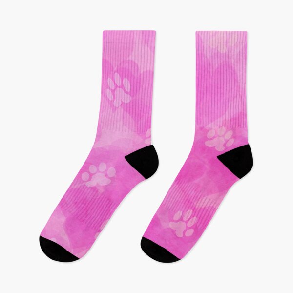 Item preview, pink heart pattern with dog and cat paw print designed and sold by Beeroclock.