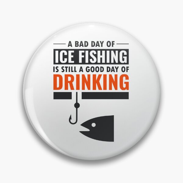 Item preview, Ice Fishing Beer Drinking Winter Camping Fish designed and sold by CuteDesigns1.