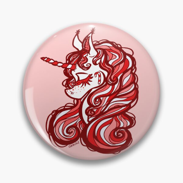 Item preview, Candy Cane Unicorn designed and sold by JanGrackle.