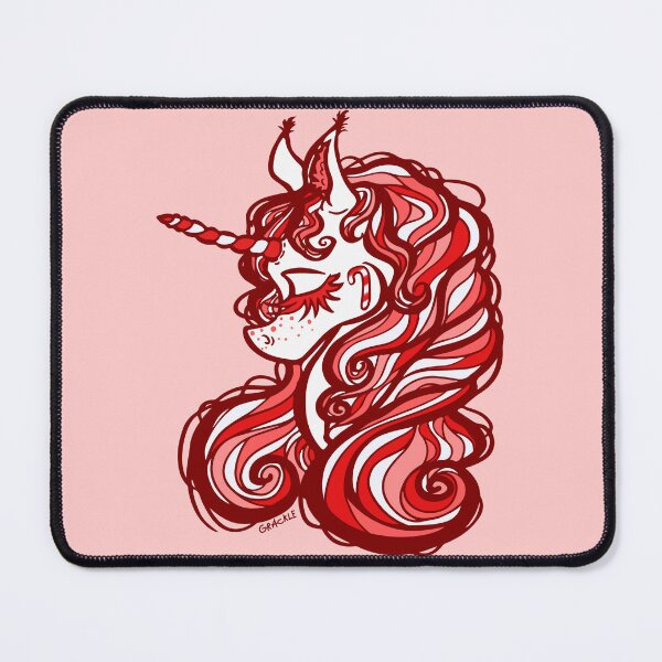 Item preview, Candy Cane Unicorn designed and sold by JanGrackle.