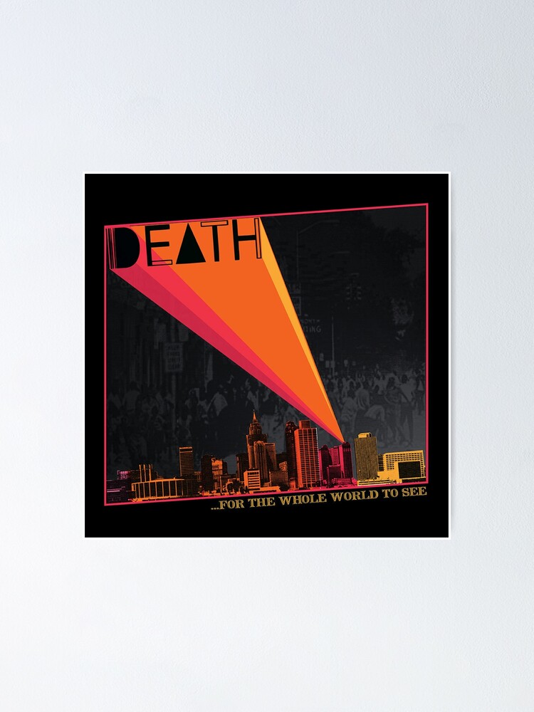 Death - For The Whole World To See Album Cover (Black Background)