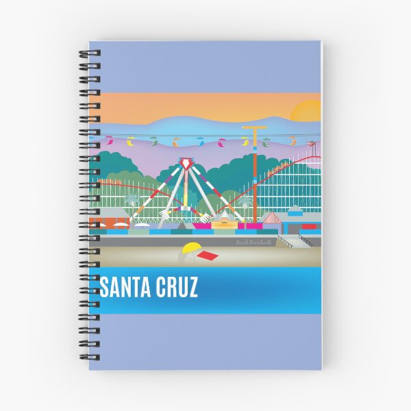Item preview, Santa Cruz, California - Skyline Illustration by Loose Petals designed and sold by LoosePetals.