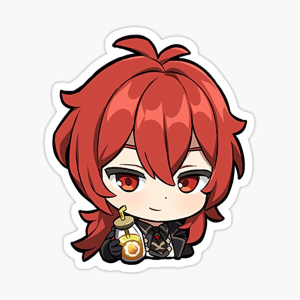 Item preview, Chibi Diluc - Genshin Impact designed and sold by 1umynst.