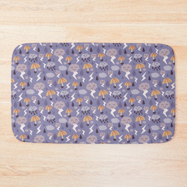 Item preview, Cute Weather Clouds Rain Umbrella Thunder 4 designed and sold by Lozzie Eliza Designs.