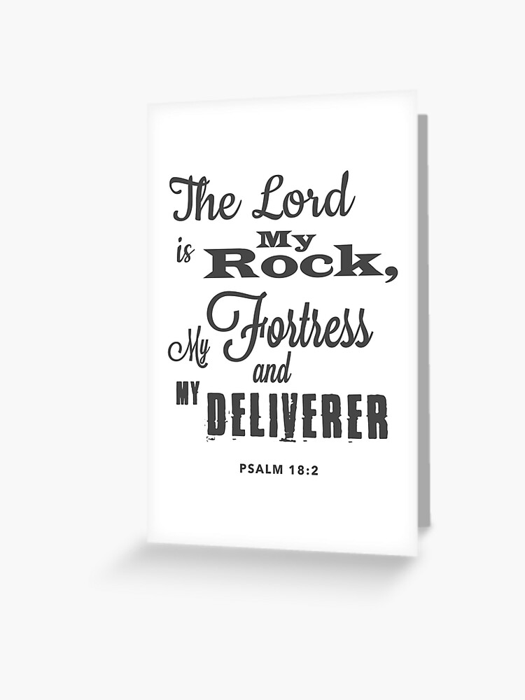 Rock & Fortress Psalm 18:2 | Greeting Cards Rock & Fortress Psalm 18:2 | Greeting Cards