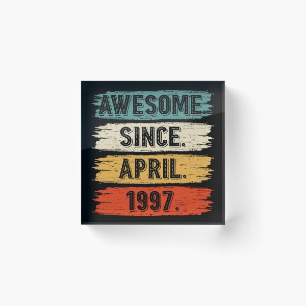 Item preview, 25 Years Old Gifts Awesome Since April 1997 25th Birthday designed and sold by MoHaCo.
