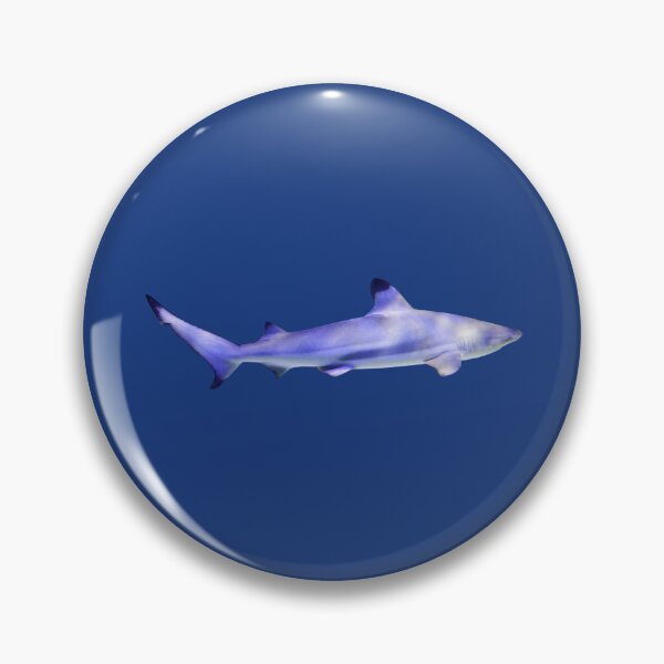 Item preview, Lesser blacktip shark, Natural, blue designed and sold by CreaVisArt.
