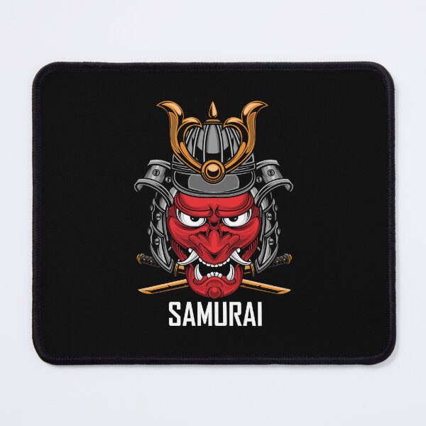Item preview, Japanese Samurai Red Oni Mask Helmet designed and sold by BakaOutfit.