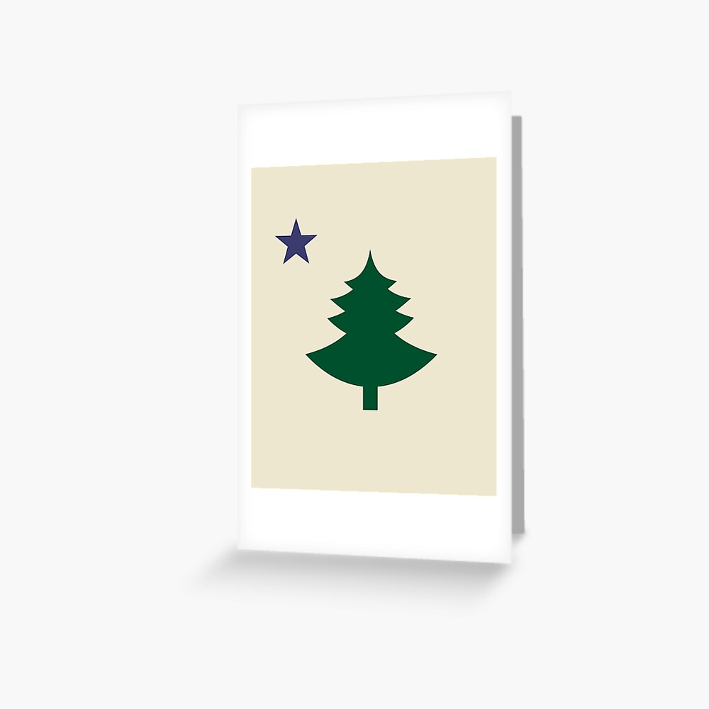 flag with pine tree and star