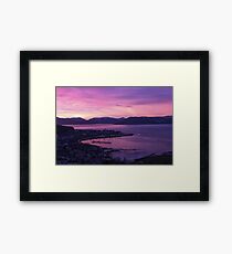 Sunset on Gourock and The River Clyde, Scotland Framed Print