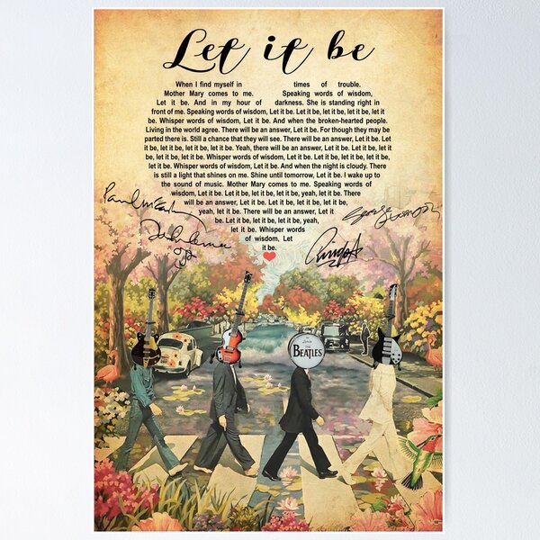 Paul McCartney & Wings My Love Grey Heart Decorative Wall Art Gift Song  Lyric Print - Song Lyric Designs