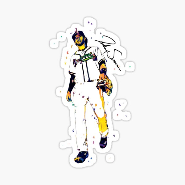 Dansby Swanson Sticker for Sale by artanddesignK