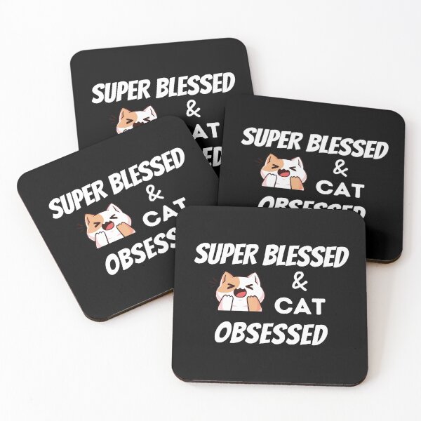 Item preview, Super blessed and cat obsessed designed and sold by Pea Fitness.