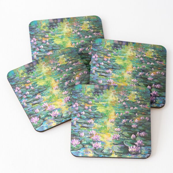 Item preview, Sunset on Lilly pond designed and sold by ColetteBaumback.