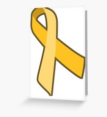 Yellow - Armed Forces, Childhood Cancer, Suicide Prevention Greeting Card