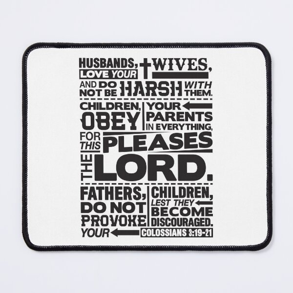 Item preview, Colossians 3:19-21 Happy Family designed and sold by plushism.