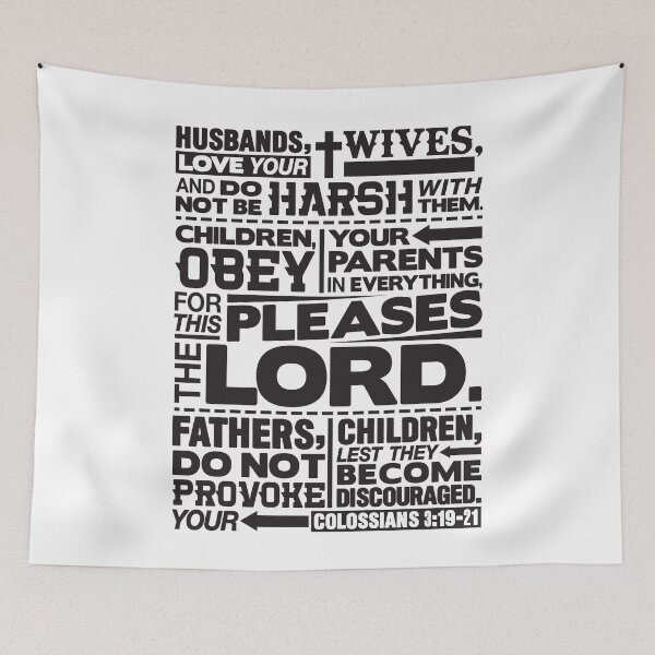 Item preview, Colossians 3:19-21 Happy Family designed and sold by plushism.