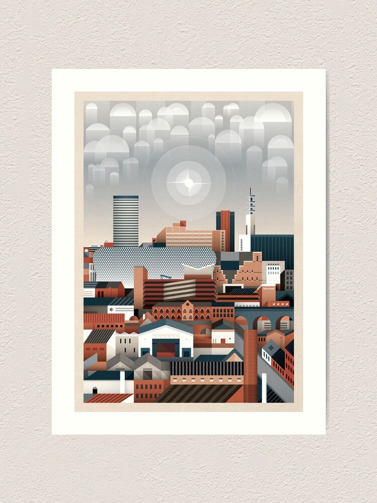 Alternate view of Birmingham Cityscape II Art Print