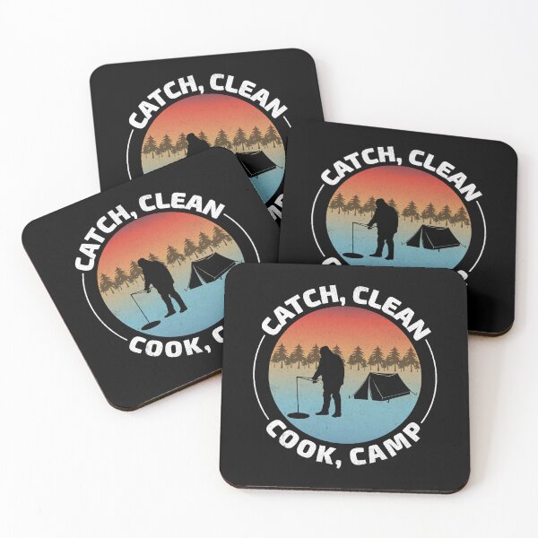 Item preview, Ice Fishing Fisher Winter Camping Mountain Nature designed and sold by CuteDesigns1.
