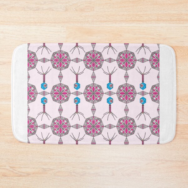 Item preview, The Pink Viral Cell in Mandala Design Pattern designed and sold by MyMemoriesArts.