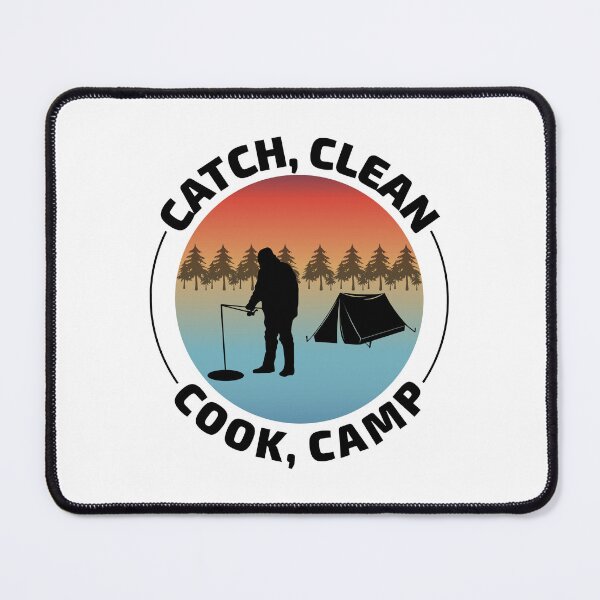 Item preview, Ice Fishing Fisher Winter Camping Mountain Nature designed and sold by CuteDesigns1.