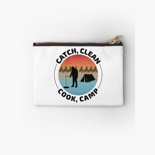 Item preview, Ice Fishing Fisher Winter Camping Mountain Nature designed and sold by CuteDesigns1.