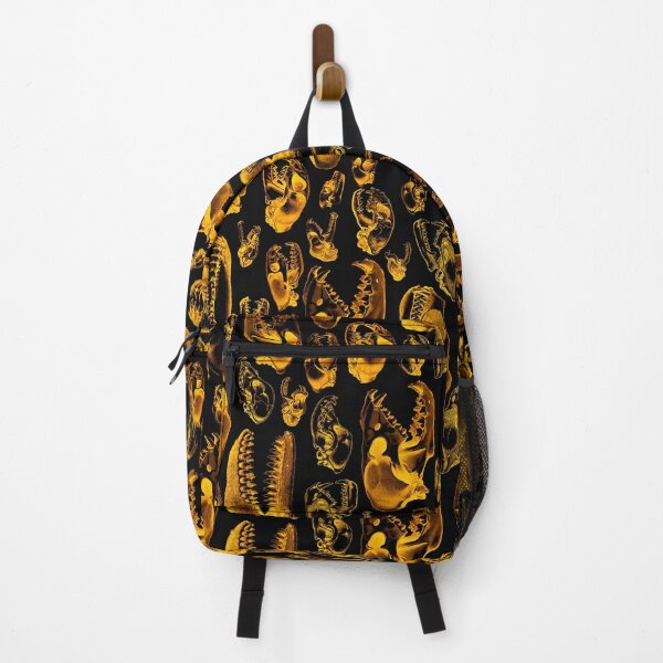 Item preview, Carnivore Abstract Wild Animal Vintage Skull Pattern GOLD designed and sold by GrandeDuc.