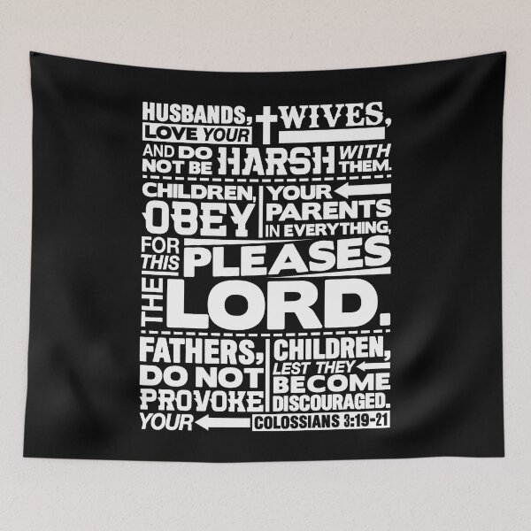 Item preview, Colossians 3:19-21 Happy Family designed and sold by plushism.