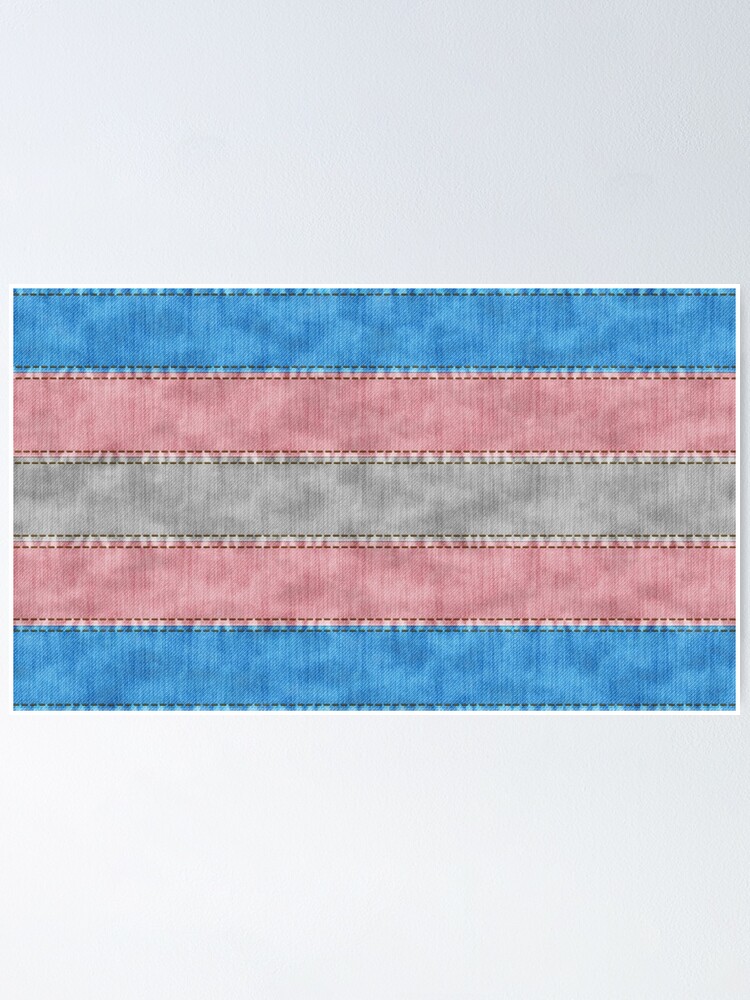 Alternate view of Transgender Denim Flag Poster