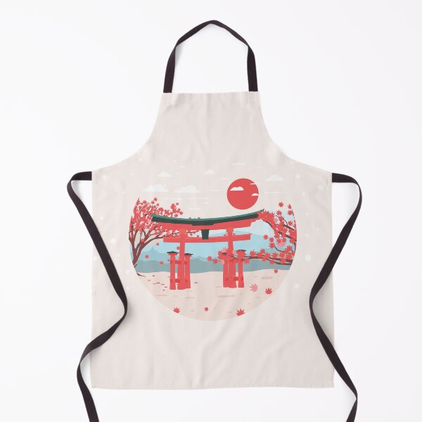 Item preview, Maple Garden Japanese Shinto Torii Gate Red Sun designed and sold by BakaOutfit.