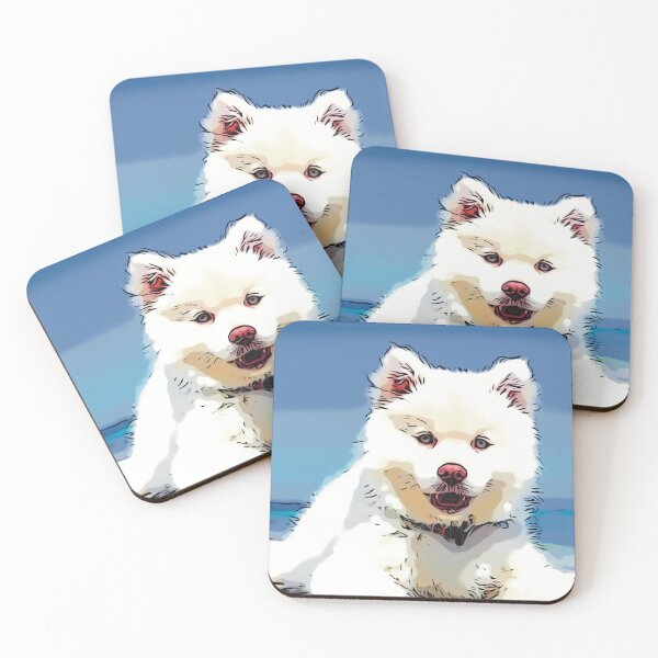 Item preview, Cute Finnish Lapphund Puppy At The Beach designed and sold by Lucky-Town-Art.