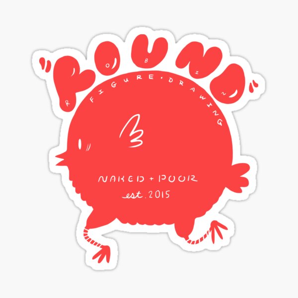 The Round Robin Society for Nude Artists Sticker