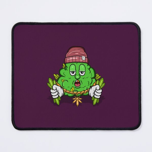 Item preview, Weed Bud Mascot Rapper designed and sold by tedykurniawan12.