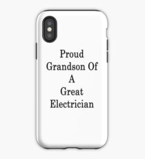 Stolzer Enkel eines großen Elektrikers iPhone-Hülle & Cover