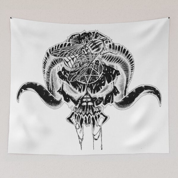 Item preview, Horns Up - Inverted on White  designed and sold by OneSizeKillsAll.
