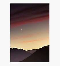 Sunset over Queenstown. Photographic Print