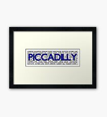 Piccadilly Line Framed Print