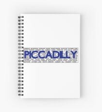 Piccadilly Line Spiral Notebook