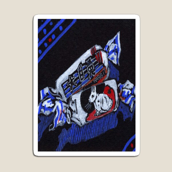 How to love a white rabbit Magnet